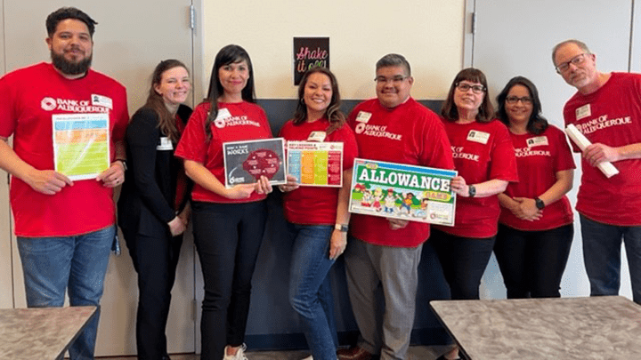 Bank of Albuquerque learn for life volunteers